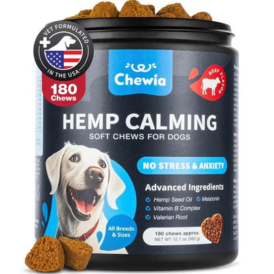 Hemp Calming Chews - For Dogs Dog Calming Treats Anxiety Relief