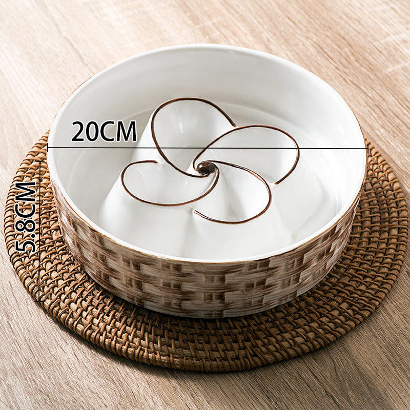 SlowPaw - Ceramic Slow Feeder Dog Bowl