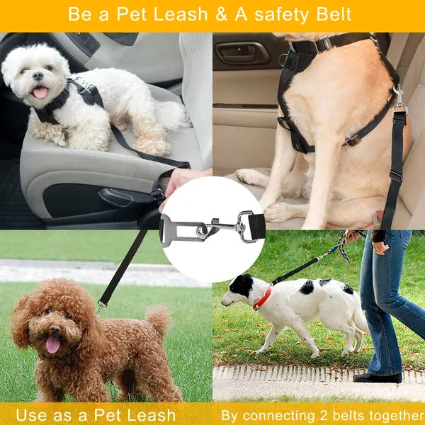 Pet Dog Seat Belt Leash - 2Pcs