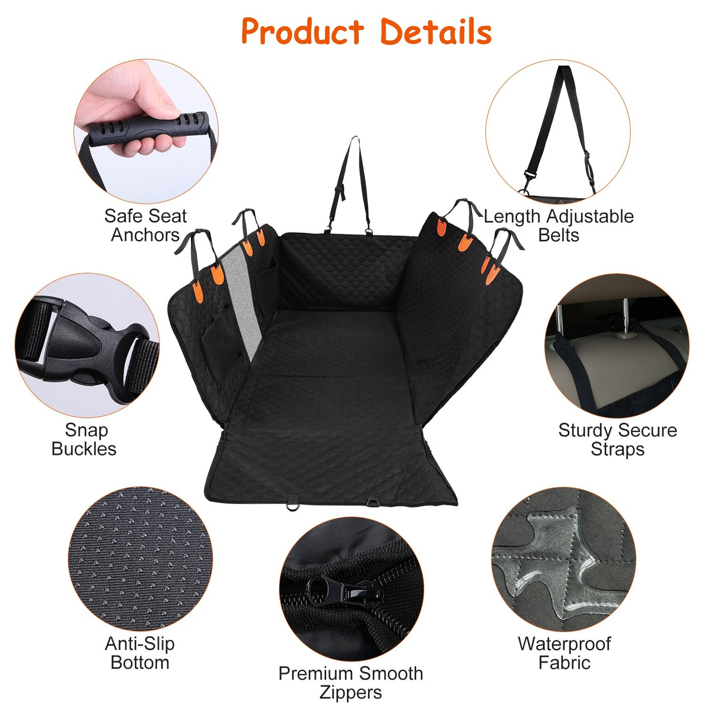 Premium Dog Car Back Seat Cover