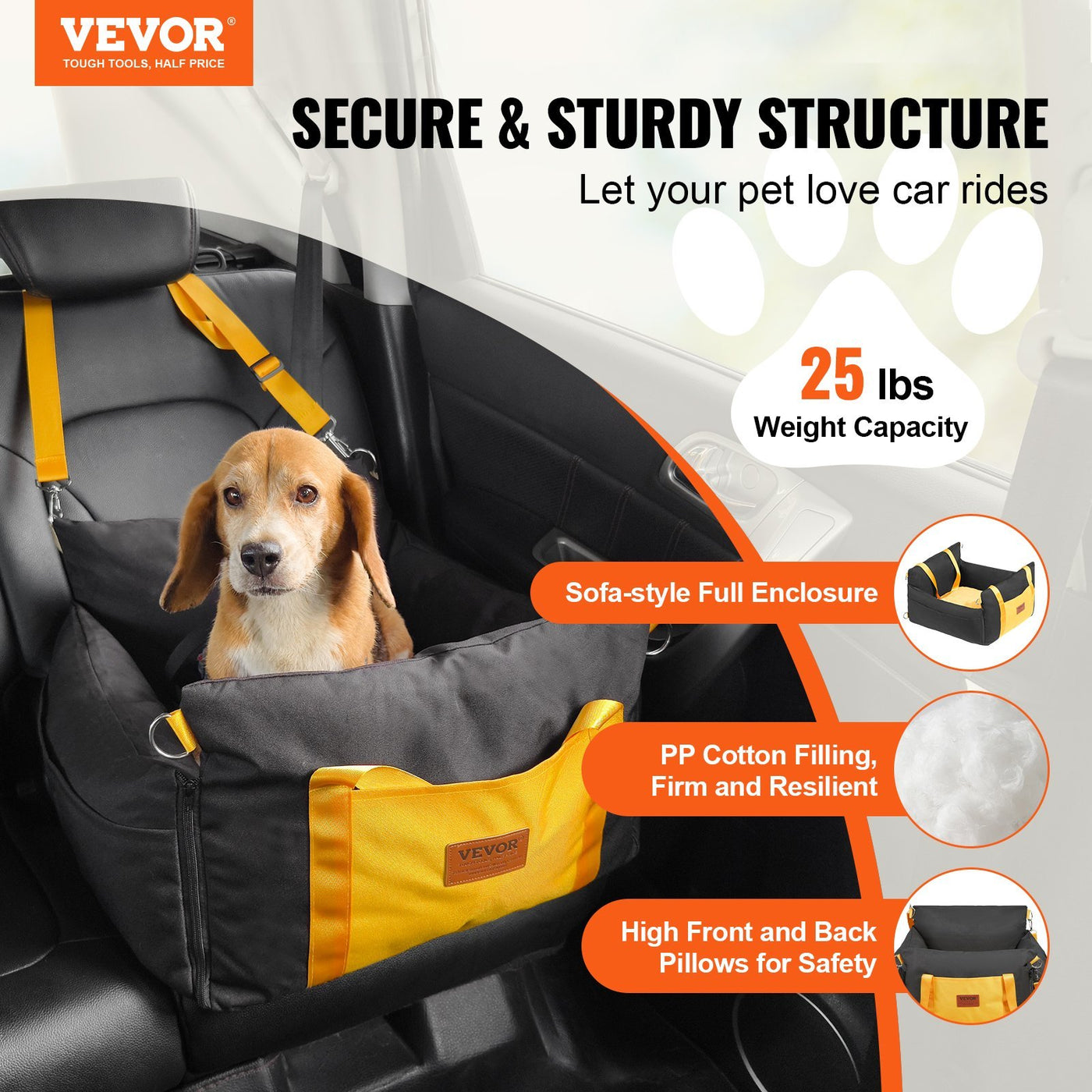 VEVOR - Dog Booster Car Seat