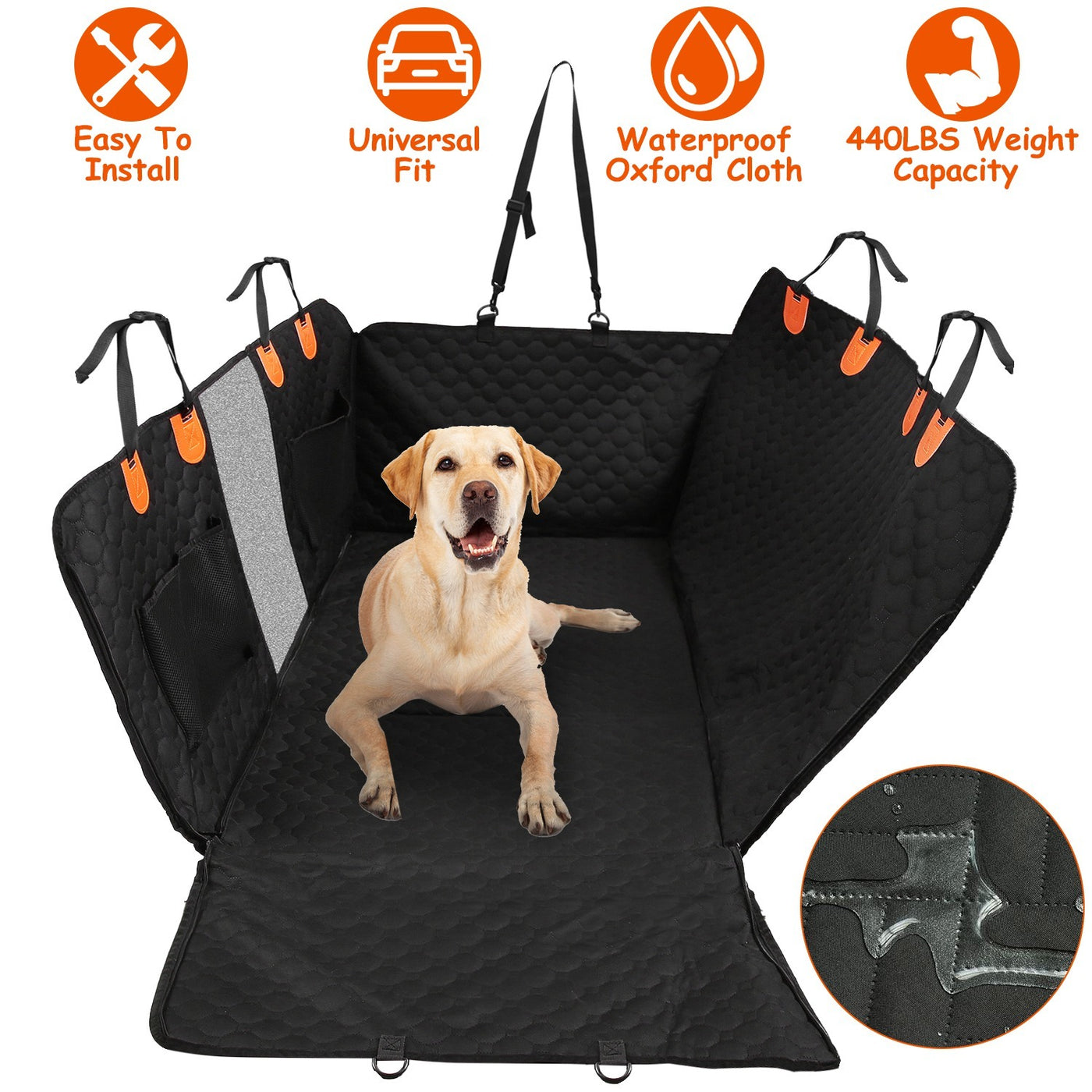 Premium Dog Car Back Seat Cover