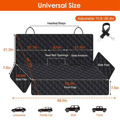 Premium Dog Car Seat Cover Waterproof Scratchproof