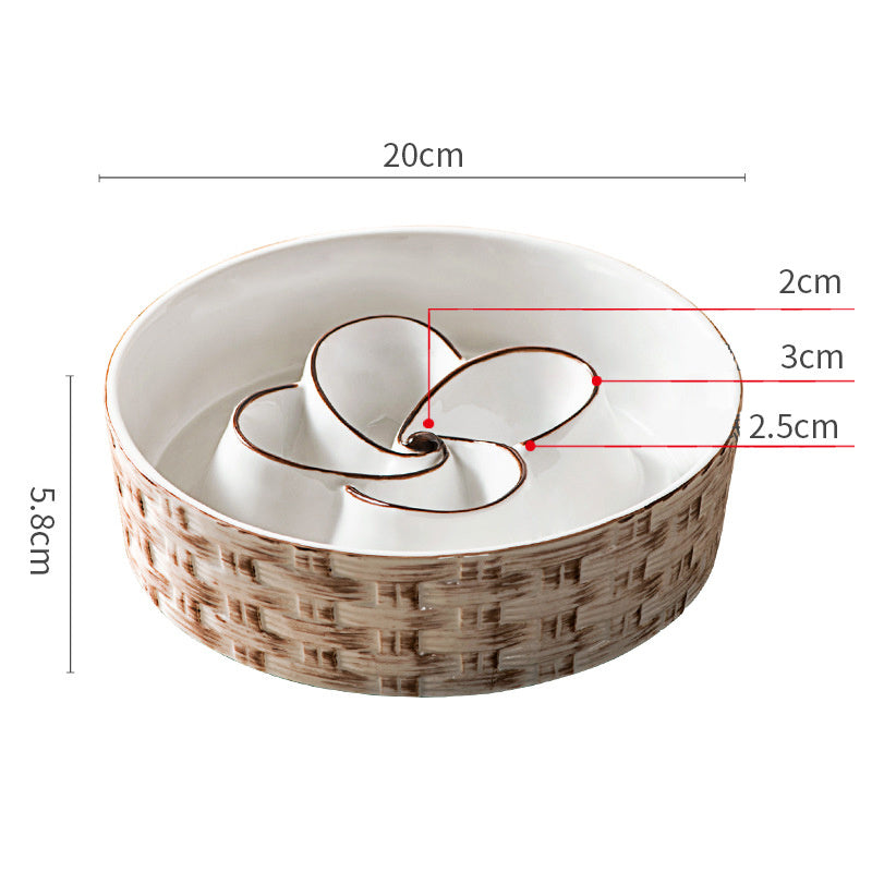 SlowPaw - Ceramic Slow Feeder Dog Bowl