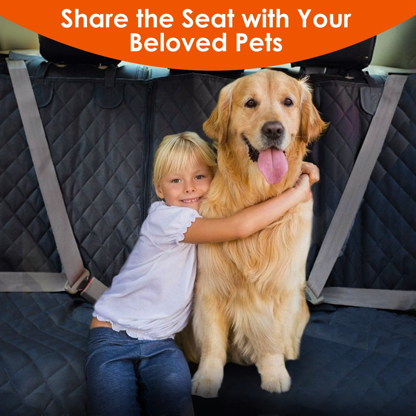 Premium Dog Car Seat Cover Waterproof Scratchproof