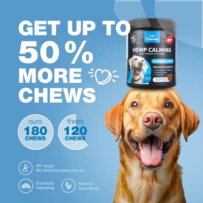Hemp Calming Chews - For Dogs Dog Calming Treats Anxiety Relief