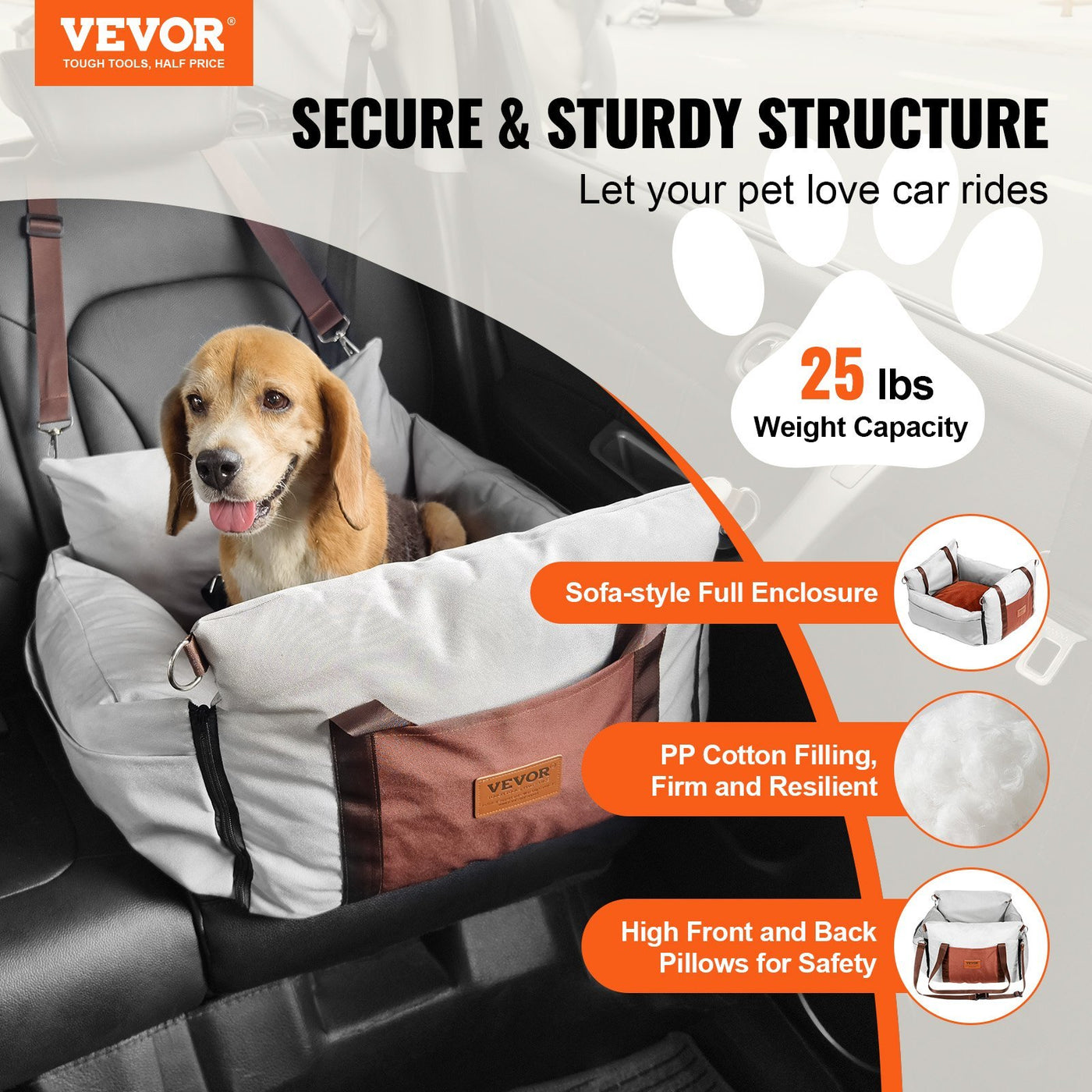 VEVOR - Dog Booster Car Seat