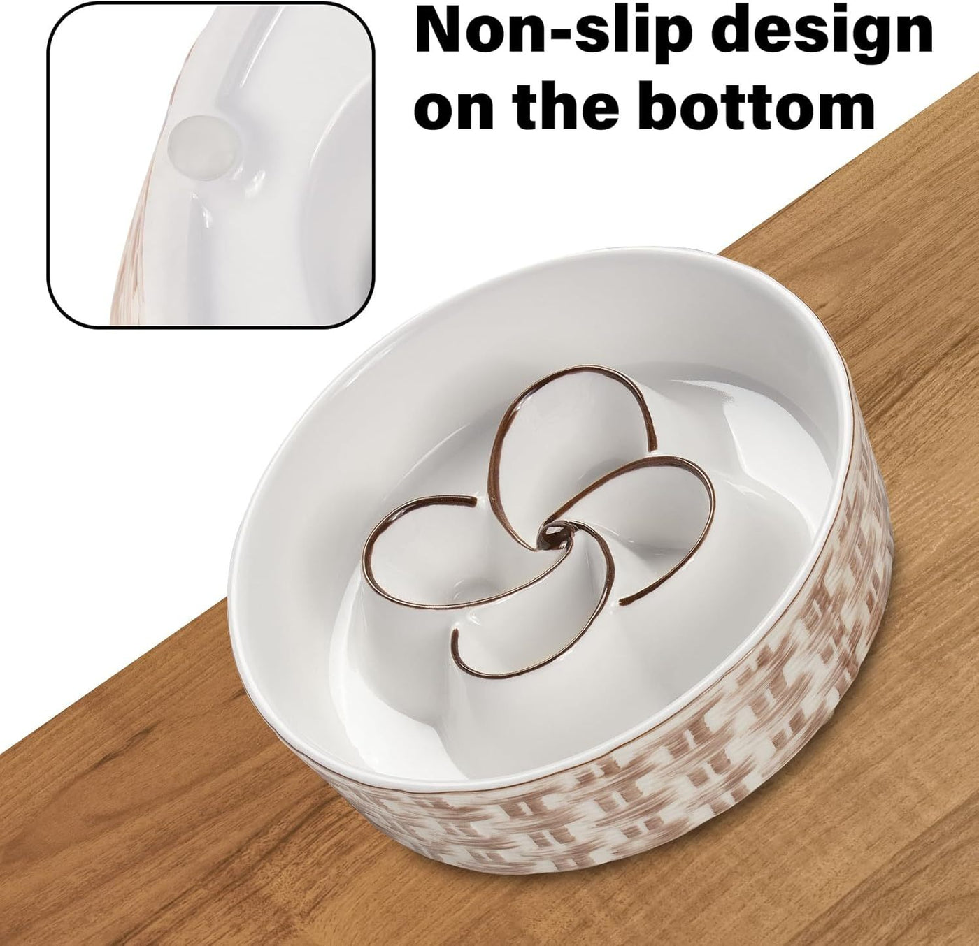 SlowPaw - Ceramic Slow Feeder Dog Bowl