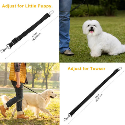 Pet Dog Seat Belt Leash - 2Pcs